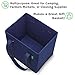 Reusable Grocery Shopping Box Bags (3 Pack - Blue). Large, Premium Quality Heavy Duty Tote Set with Extra Long Handles & Reinforced Bottom. Folding, Collapsible, Durable and Eco Friendly