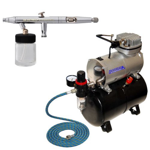 MASTER S62 Airbrush Kit with Tank Compressor and Hose