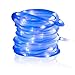 MEIKEE 33ft Dimmable Solar Rope Lights,Halloween Decoration Light,100 LED, 8 Lighting Modes, Light Sensor, Waterproof, Ideal for Decorations Christmas,Gardens, Lawn, Patio, Weddings, Parties(Blue)