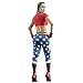 Gash Hao Compression Pants Women Running Movement Gym Yoga Bodybuilding 3D Printing Leggings (Large)