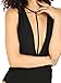 Verdusa Women's Plunge Y-Strap V Neck Sleeveless Bodysuit Black S