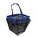 Quick Drying Mesh Caddy Organizer 8 Pockets Hanging Shower Toiletry Bag Makeup Cosmetic Storage Bag Bath Shampoo Shower Organizer Oxford Travel Gym Dorm Bathroom Pouch Case Washing Bag with Handles Blue