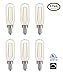 Light Blue™ 2-Watt (25W) LED T6 Tubular Filament, 120V, Candelabra (E12) Base Light Bulb, Dimmable, UL-Listed (6-PACK)