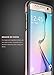 Galaxy S7 Edge Case, E LV Galaxy S7 Edge - Hybrid [Scratch/Dust Proof] Armor Defender Slim Shock-Absorption Bumper Case for Samsung Galaxy S7 Edge - [BLACK/ROSE GOLD]