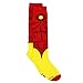 Iron Man Womens Novelty Costume 2 pack Knee High Socks (9-11 (Shoe: 4-10), Iron Man Red/Yellow)
