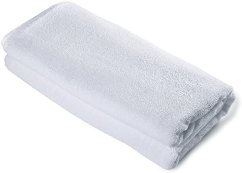 Cade Bath Towels, 100% Cotton, Ultra Soft & Absorbent Oversize Washcloths For Typical Hotel or Spa Towel (27.5X55.1 in, White)