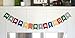 Happy Birthday Banner Bunting Laser Cut Felt 60 inches wide - Party Colors