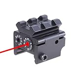Pinty Red Laser Red Dot Sight Waterproof Military Grade Low Profile Compact with Rail Mount and Accessory