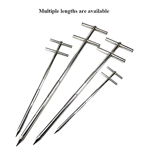 Stainless Steel Grains Powder Granule Sand Cement Soil Wheat Rice Bean Sampler Solid Sampling Probe Thief 40 inch (19mmX1m(3slots))