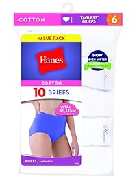 Calzoncillos para dama, algodón, color blanco, paquete de 10