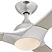 Westinghouse 7800200 Techno 52-Inch Brushed Aluminum Indoor LED Ceiling Fan, Light Kit with Opal Frosted Glass