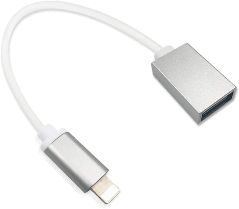 LuckindMale to Female USB Adapter, OTG Cable Compact with iOS 10.3 Above Camera Connection Kit Digital Piano Microphone Audio Interface Midi Keyboard