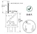 CEC Industries EF33RL 12V Heavy Duty 3-Pin Electronic Flasher Relay for LED and Incandescent Bulbs (1-Pack)