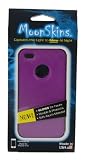 Moonskins MSK-MV01-01 Glow in the Dark Case for iPhone 4/4S - 1 Pack - Carrying Case - Retail Packaging - Violet