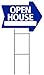 OPEN HOUSE Sign - Arrow Shape Corrugated Sign INCLUDES 24