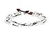 Mary Grace Design MGD, White Moonstone Color Bead Anklet. Beautiful 26 Centimeters Handmade Stone Anklet Made from wax cord. Fashion Jewelry for Women, Teens and Girls., JB-0118A