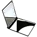 KOLIGHT Folding Portable Compact Pocket 8 LED Lights Turn ON/OFF Makeup Mirror with Magnifying Features (Black)