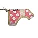 Yizhi Miaow Cat Harness and Leash for Walking Escape Proof, Adjustable Cat Vest Harness, Padded Stylish Cat Walking Jackets, Polka Dot Pink, X-Small