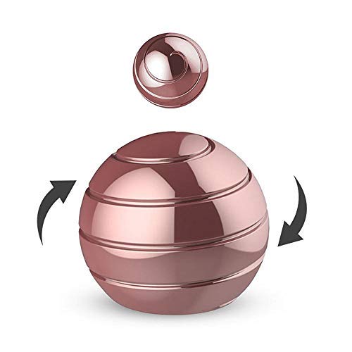Leegoal Kinetic Desk Toy for Kids and Adults,45MM Fully Disassembled Rotary Release Stress Metal Transfer Tabletop Full Body Visual Illusion Ball for Reduce Stress/Anxiety Relief/Decorative Ball