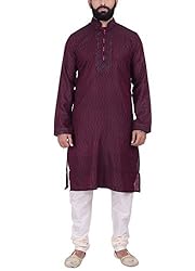 KISAH Men's Indian Benarasi Jaquard Cotton Silk