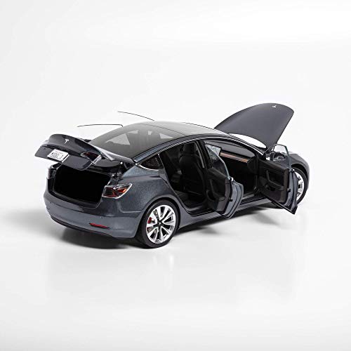 Tesla Diecast 1:18 Scale Model 3 - Midnight Silver Metallic