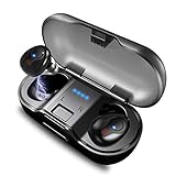 Wireless Earbuds, Faicy True Wireless 5.0 Deep Bass Mini in-Ear Headset HD Stereo IPX5 Headphones with Built-in Mic, 24Hr Play Time with 480mAH Battery Charging Case