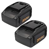【2-Pack 6.0Ah WA3520】20V Replacement Battery