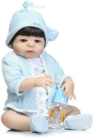 SC DOLL Reborn Baby Dolls,Full Silicone Body Lifelike Newborn Baby Dolls, 21 inch Girl Boy Toy - Ben