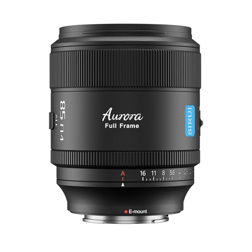 SIRUI Aurora 85mm F1.4 Full Frame for Sony E Mount, Telephoto Prime Lens, Auto Focus Cameras Lens, Lightweight Cine lens, ideal for Portrait, Wedding, Compatible for FX6, A7 Series, A9, ZV-E1, ZV-E10