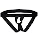 YiZYiF Men's Bandage Open Pouch G-String Underwear with Enhancing Strap Black
