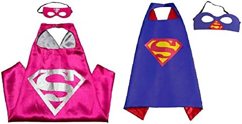 Superhero Direct Superhero Capes and Masks - Kids Size (Superman - Supergirl)