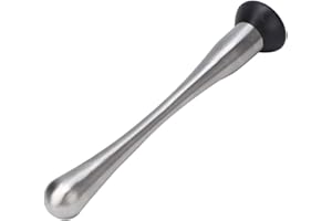 QANYEGN Muddler for Cocktails, Stainless Steel Pestle, Cocktail Mashers, Hammered Drink Mixers for Home Kitchen Mojitos Fruit