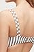 CUPSHE Women's Stripe Printing Halter One-Piece Padding Swimsuit (L) Multicolor