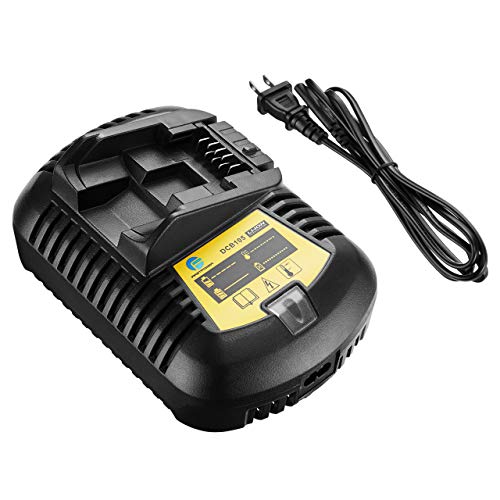 FirstPower DCB101 Battery Charger 12V-20V MAX Li-Ion for All DEWALT Li-Ion Battery DCB201-2 DCB201 DCB200 DDCB181 DCB180 DCB120 etc