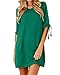 Kidsfrom Women Mini T-Shirt Dress Summer Short Tie Sleeve Loose Crew Neck Causal Dresses