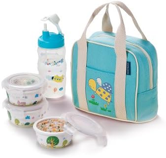 Lock&Lock Silby Ceramic Baby Lunch Box Set, Blue