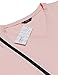 COOFANDY Mens Longline Irregular Curved Hem Short Sleeve Tshirts Cotton V Neck Tee Tops,Pink,Medium