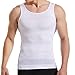 HANERDUN Mens Slimming Body Shaper Vests Undershirt Abs Abdomen Slim, White, X-Large
