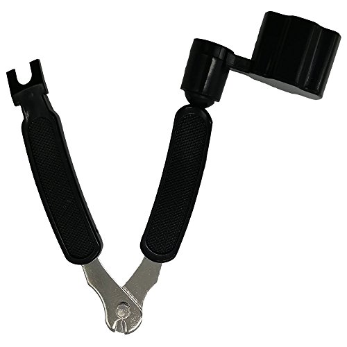 Professional Guitar String Winder Cutter and Bridge Pin Puller, Guitar Maintenance Tool Functional 3 in 1 String Peg Winder, Strings Cut, Strings Extractor