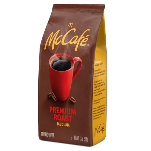 MCCAFE PREMIUM ROAST, GROUND COFFEE, MEDIUM ROAST, BAGGED, 18OZ.
