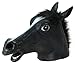 Creepy Horse Head Mask Super Latex Fun hat Purim Halloween (Black)
