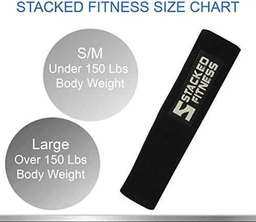 STACKED fitness Hip Circle Hip Resistance Band by Best Abductor Resistance Band - Improved Form Hip Sling Band Circle for Squats, Deadlifts, Lunges, Stretching, CrossFit, PT