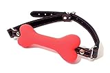 BDSM Bondage Dog Bone Silicone Open Mouth Bite Gag
