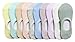 CHUNG Little Boys Girls Thin Half-Mesh Low Cut White Socks Summer 10 Pack, Solid Color, 2-4 Years