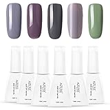 Azure Beauty Gray Gel Nail Polish Set Soak Off UV Gel Manicure Art WSGP19
