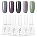Azure Beauty Gray Gel Nail Polish Set Soak Off UV Gel Manicure Art WSGP19