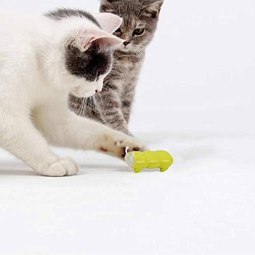 Orchid Stone Nano Robotic Electric Motor Animal Caterpillar，Cockroach Cat Toy. Cat Dances with Reptile Robot, It is Endless Fun.