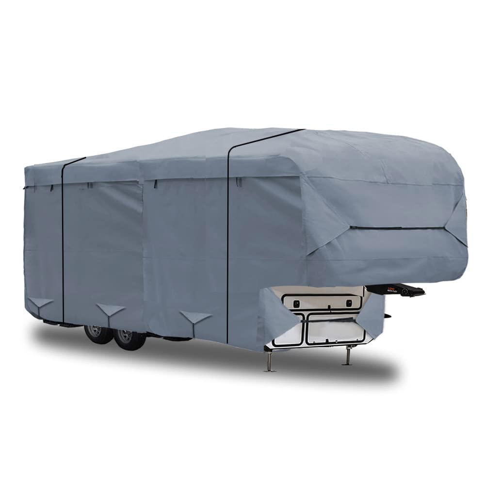 Photo 1 of GEARFLAG 5th Wheel RV Cover 5 Layers top fits 28' - 30' with Reinforced Windproof Side-Straps Anti-UV Water-Resistance Heavy Duty for Motorhome (Fits 28' - 30')