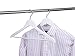 Amber Home 20 Pack Wooden Hangers with Non Slip Pant Bar - White Wood Coat Hangers for Shirts, Jackets, Dress