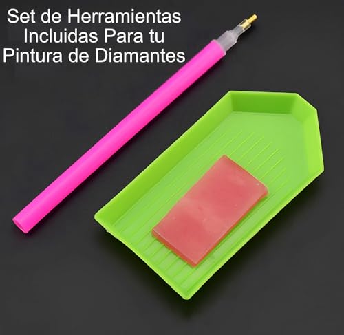 Zinker 5D Diamond Painting Kit Pintura De Diamantes Redondo De 35cm X 35cm Impresión HD Incluye todos los Aditamentos Necesarios Modelo Noche Estrellada Snoopy